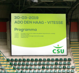 Op uitnodiging van CSU naar de mooie wedstrijd ADO Den Haag - Vitesse.